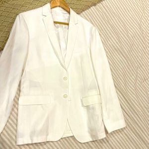 Calvin Klein White linen dinner jacket